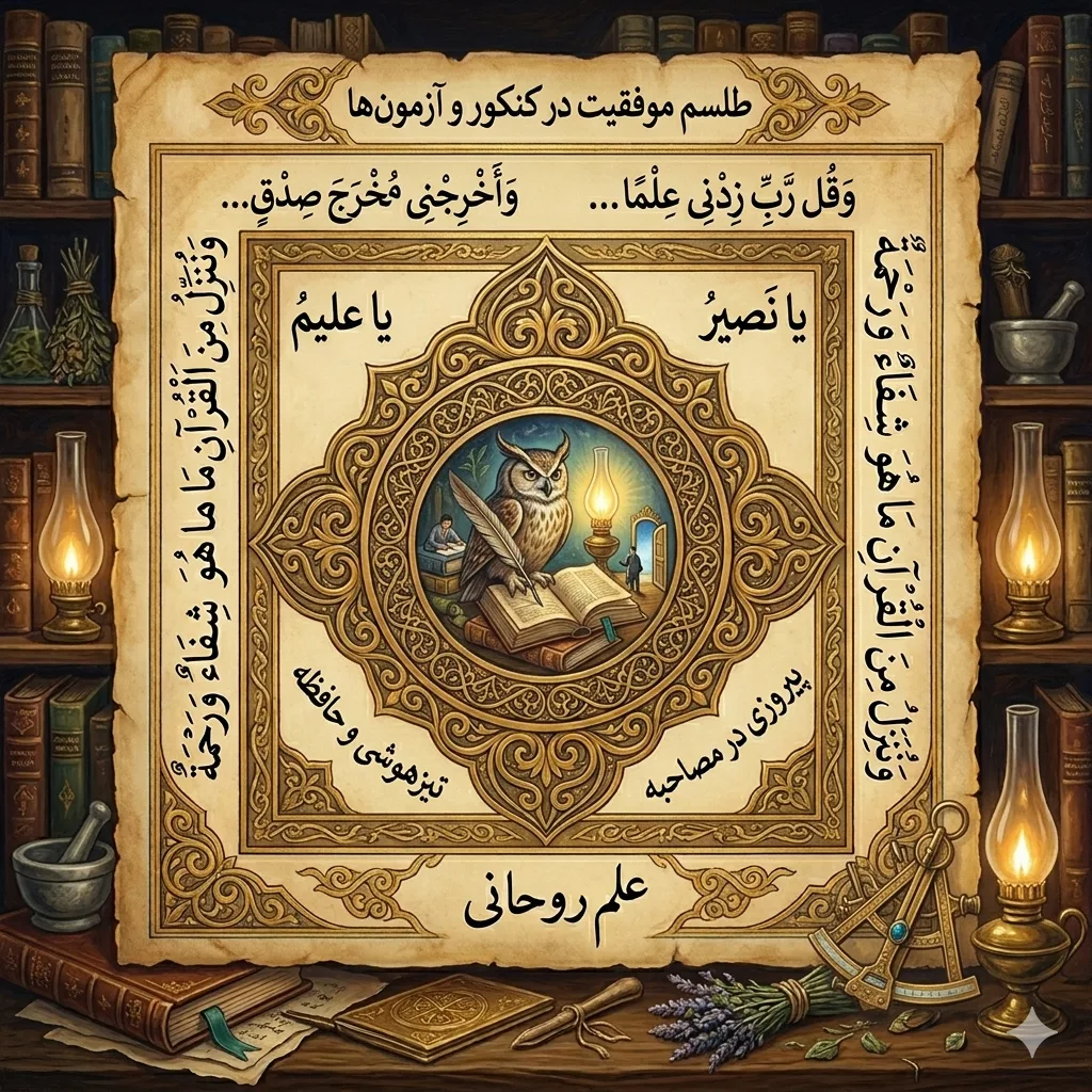طلسم موفقیت در امتحانات، کنکور و مصاحبه شغلی علم روحانی قوی و مؤثر